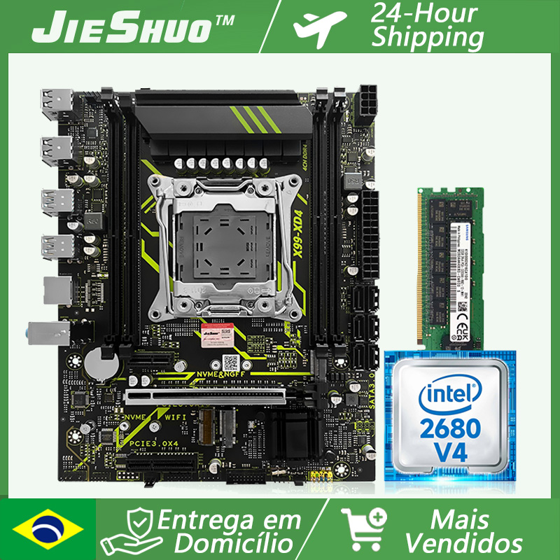 Pc Gaming Xeon - Gamer-Upgrade-Kit JIESHUO X99 Xeon Motherboard E5-2680