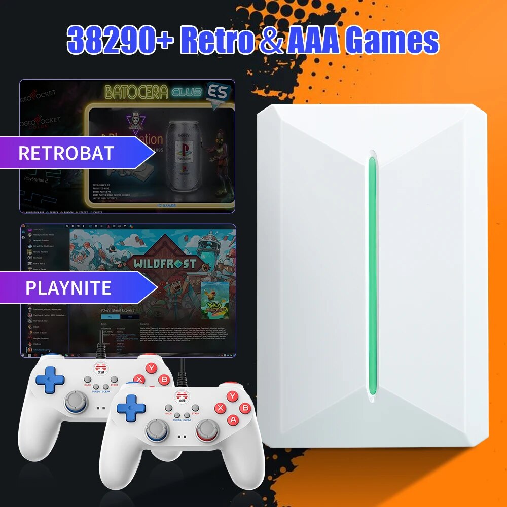 Pc Gaming Aaa - Retrobat&Playnite Gaming HDD Retro-Spielekonsole 38200+AAA&Retro-Spiele für