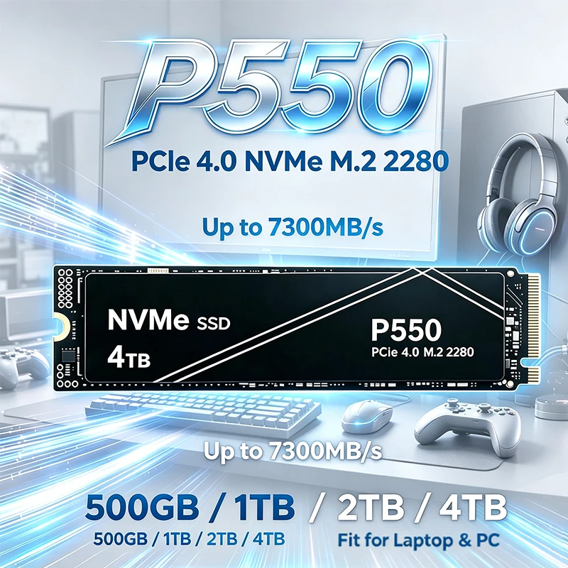 Pc Gaming News - Neuer P550 1TB/2TB/4TB PCIe NVMe Gen
