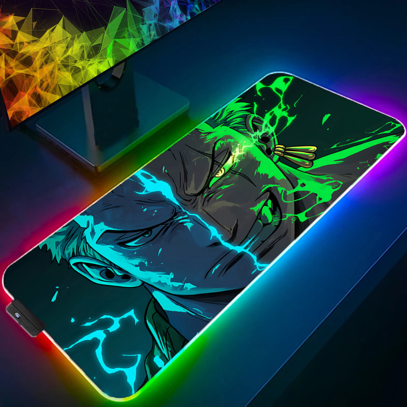 Pc Gaming Anime - ONE PIECE Zoro Mauspad RGB Gaming