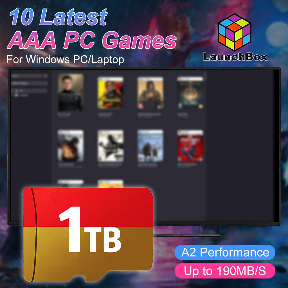 Pc Gaming Aaa - JMachen 1TB Spiele-TF-Karte mit 10 Neuesten