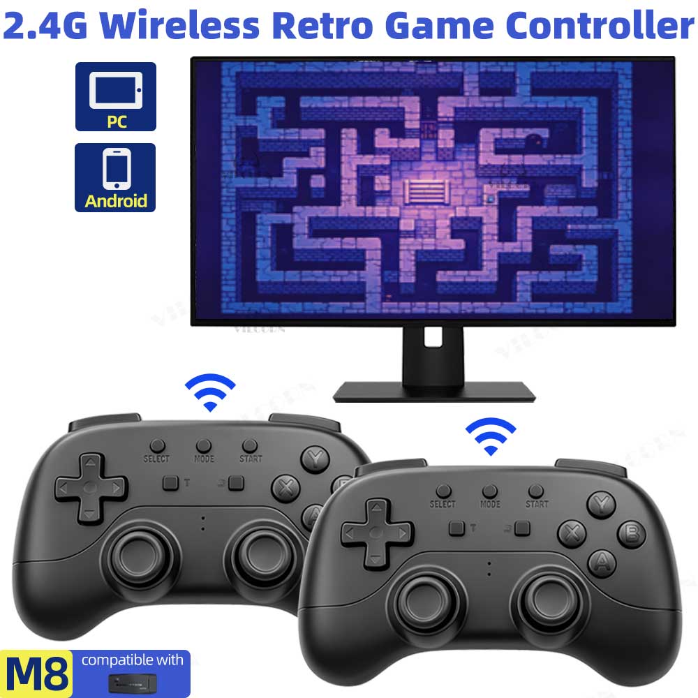 Android Gaming Emulator Pc - 2.4G Kabelloser Gamepad Ohne Verzögerung Retro-Gaming-Controller