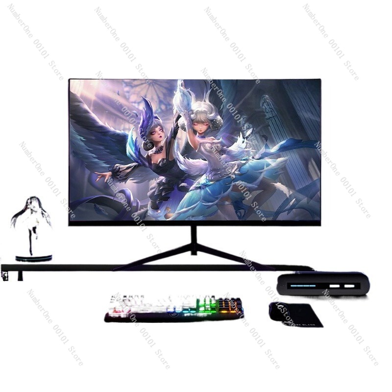 High Refresh Monitor - 24-Zoll 2K 144Hz randloser gebogener Monitor,