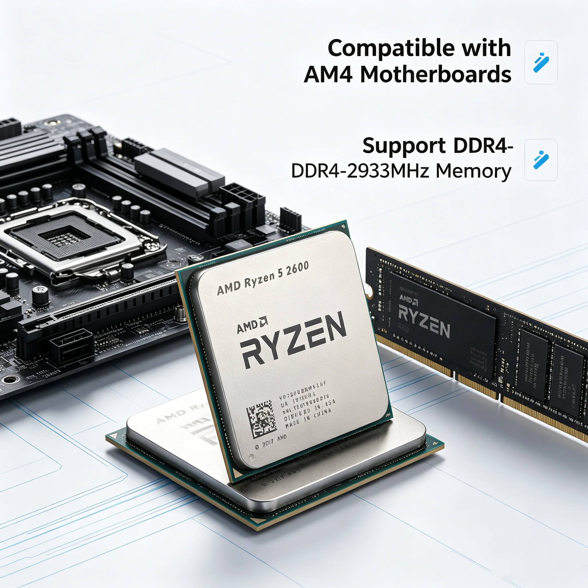 Pc Gaming Amd Ryzen 5 - AMD Ryzen 5 2600 Prozessor 3,4GHz