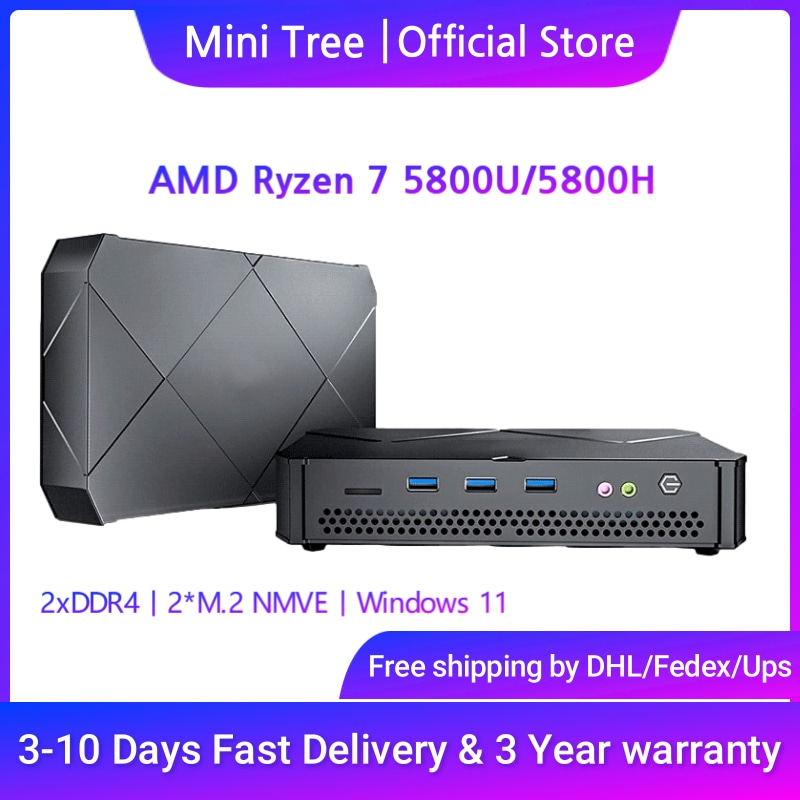 Pc Gaming Amd Ryzen 5 - AMD Radeon Graphics 8-Core-Mini-Gaming-PC Ryzen 7