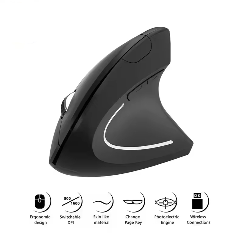 Pc Gaming Aaa - Vertikale ergonomische tragbare 2,4 GHz USB-Funkmaus
