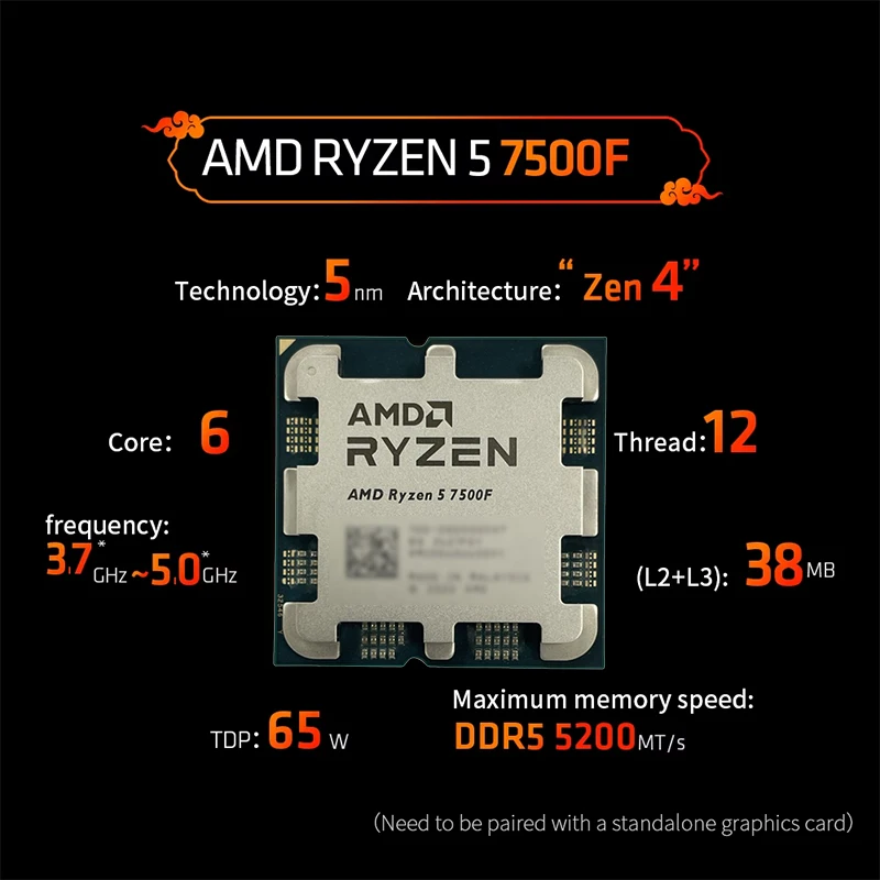 AMD Ryzen 5 7500F AM5 5nm Gami – Pc Gaming Amd Ryzen 5 Bewertung und Preis