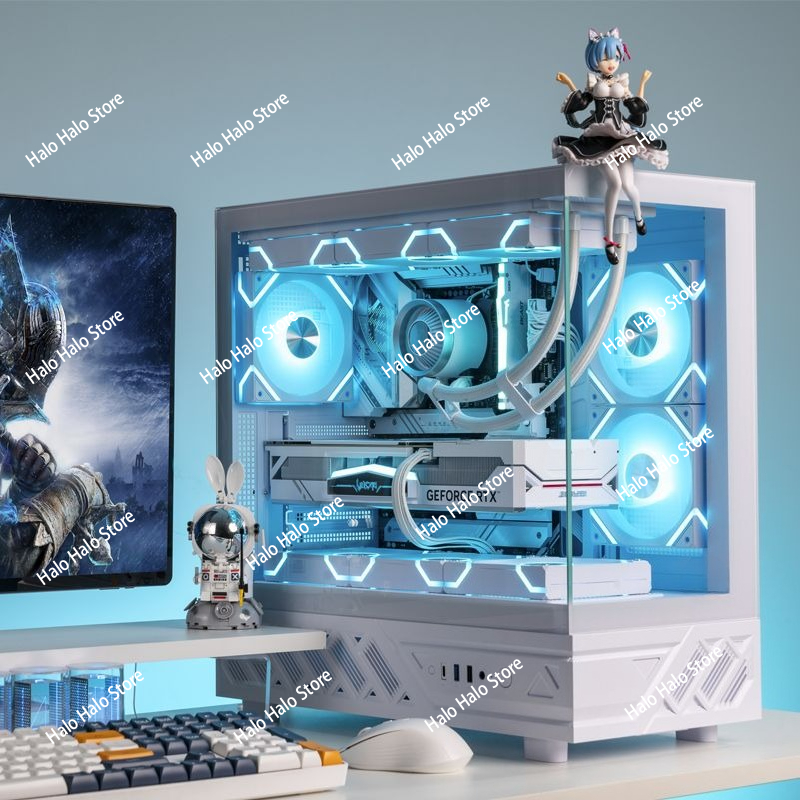 Weißes Seaview ATX-PC-Gehäuse  – Pc Gaming White Bewertung und Preis