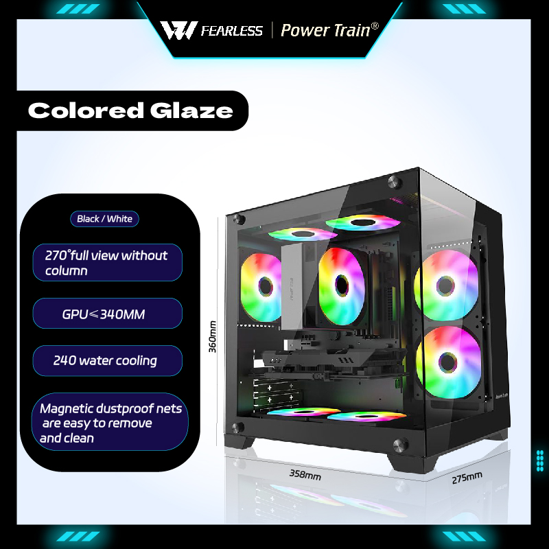 Power Train Farbglasur MATX Ge – Pc Gaming Dell Bewertung und Preis