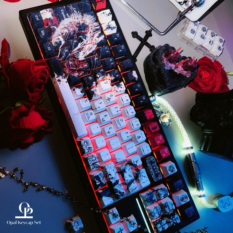 Schwarz-weißes Themen-Tastenka – Pc Gaming White Bewertung und Preis
