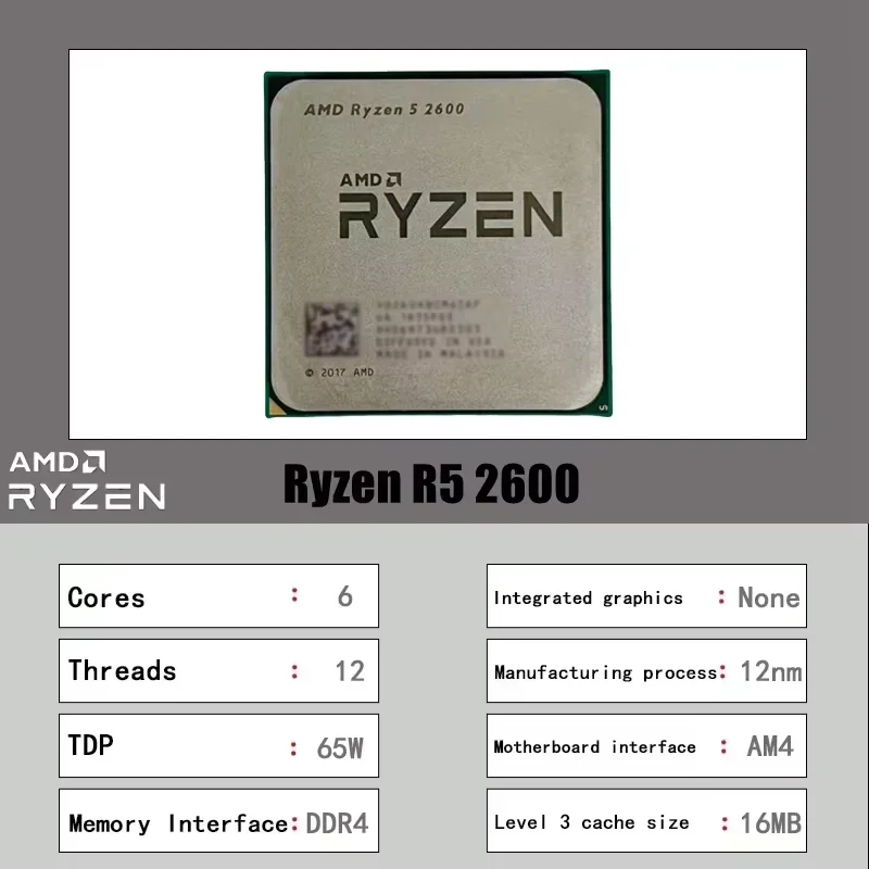 AMD Ryzen 5 2600 16MB L3 Cache – Pc Gaming Amd Ryzen 5 Bewertung und Preis