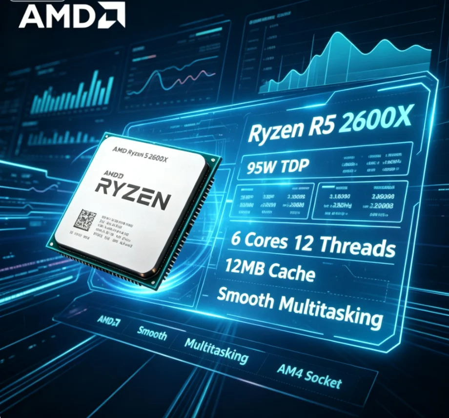 AMD R5 2600X 12nm Unboxed-Proz – Pc Gaming Amd Ryzen 5 Bewertung und Preis