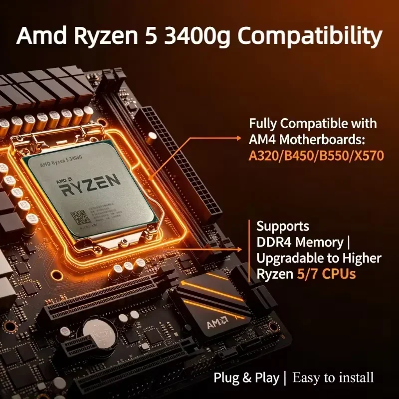 AMD Ryzen 5 3400G R5 3400G CPU – Pc Gaming Amd Ryzen 5 Bewertung und Preis