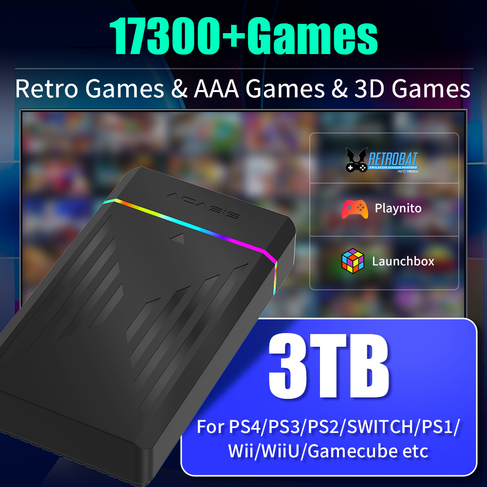 JMachen 3-in-1 Gaming-HDD Retr – Pc Gaming Aaa Bewertung und Preis