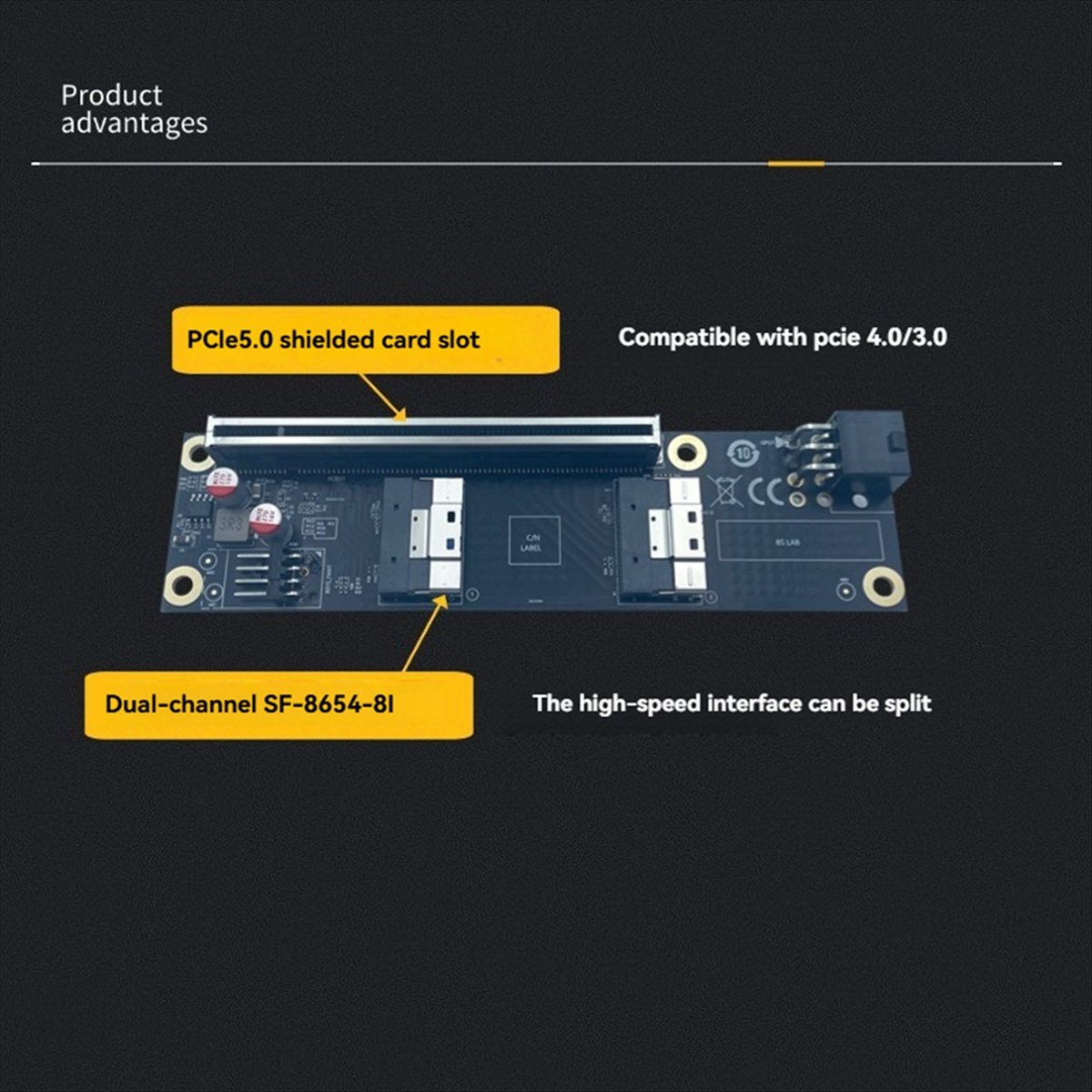 A10I 2-Port PCI-E 4.0 X16 auf  – Gpu Vertical Mount Bewertung und Preis