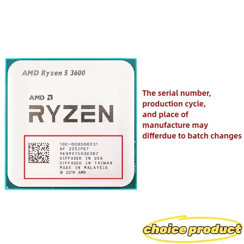 AMD Ryzen 5 3600 R5 3600 Deskt – Pc Gaming Amd Ryzen 5 Bewertung und Preis
