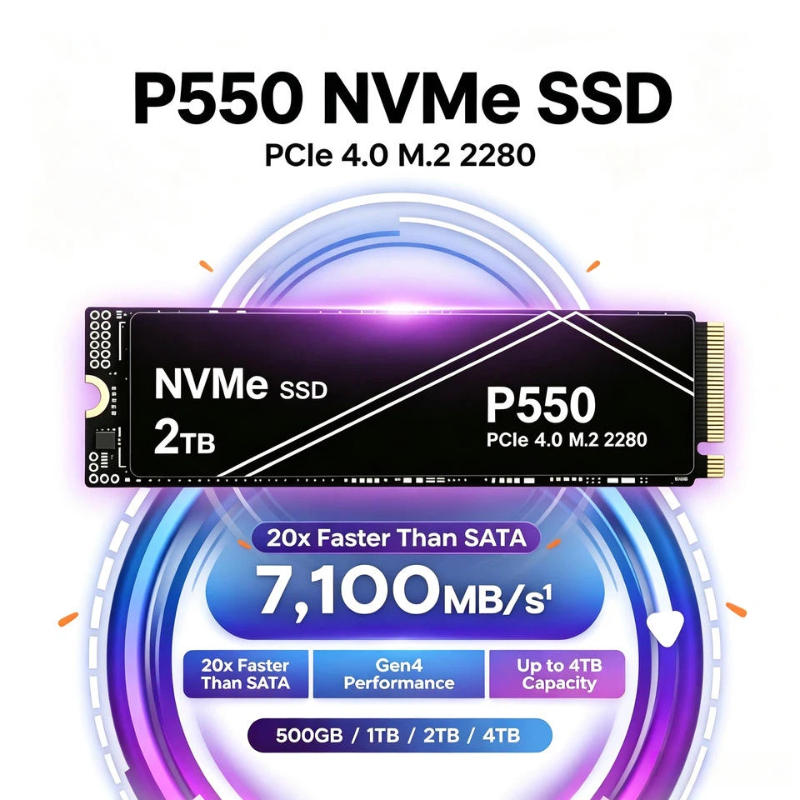 Neuer P550 1TB/2TB/4TB PCIe NV – Pc Gaming News Bewertung und Preis