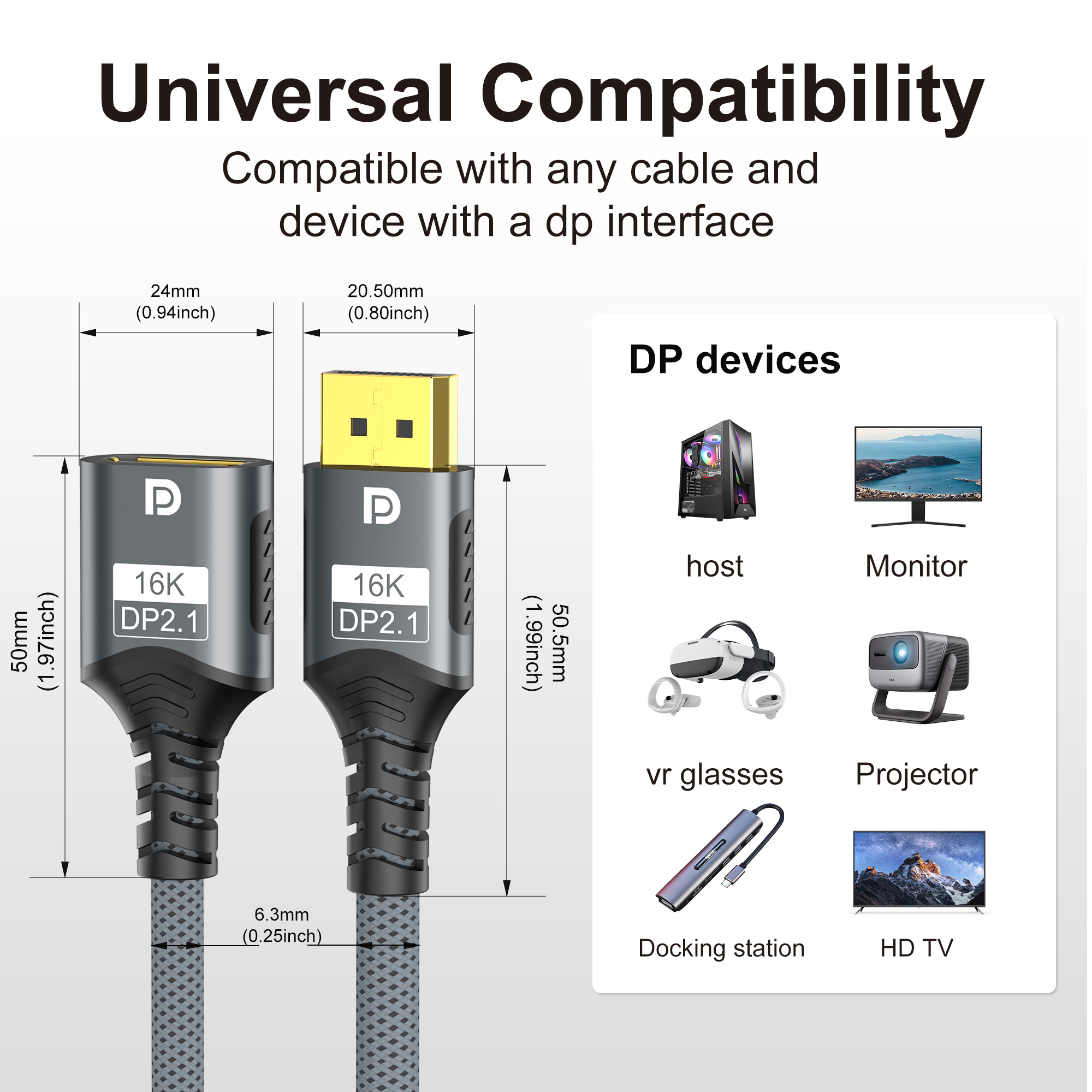 DisplayPort 2.1 Verlängerungsk – High Refresh Monitor Bewertung und Preis