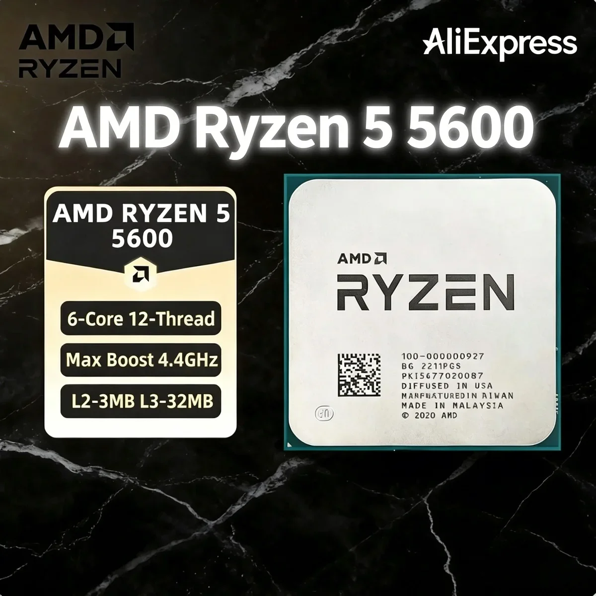 AMD Ryzen 5 5600 Prozessor AMD – Pc Gaming Amd Ryzen 5 Bewertung und Preis