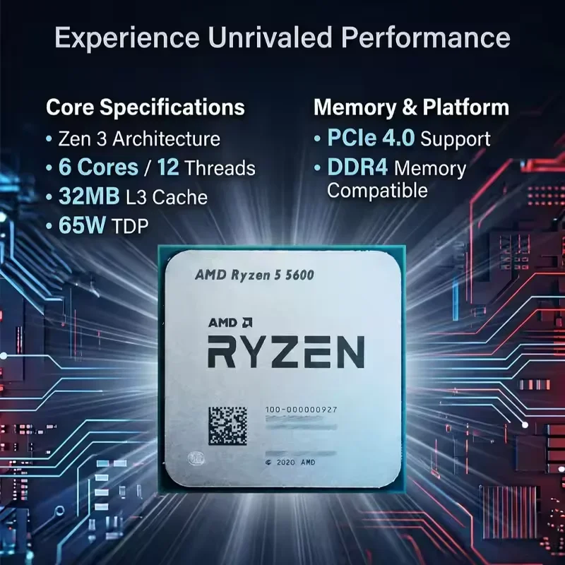 AMD Ryzen 5 5600 Prozessor AMD – Pc Gaming Amd Ryzen 5 Bewertung und Preis