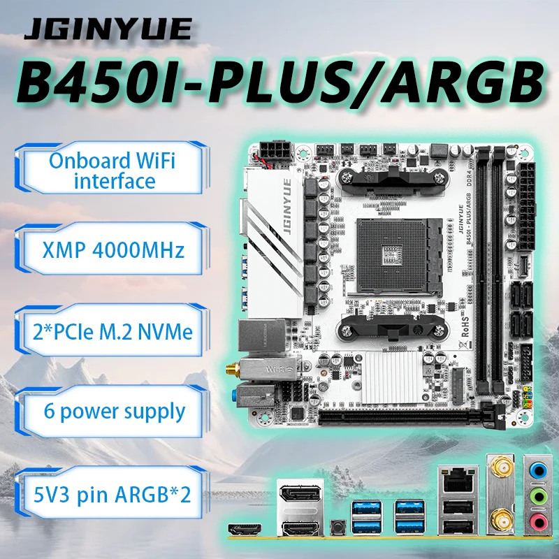 JGINYUE B450 ITX Motherboard-S – Pc Gaming Amd Ryzen 5 Bewertung und Preis